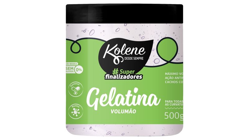 GELATINA KOLENE SUPERFINALIZADORES 500G VERDE
