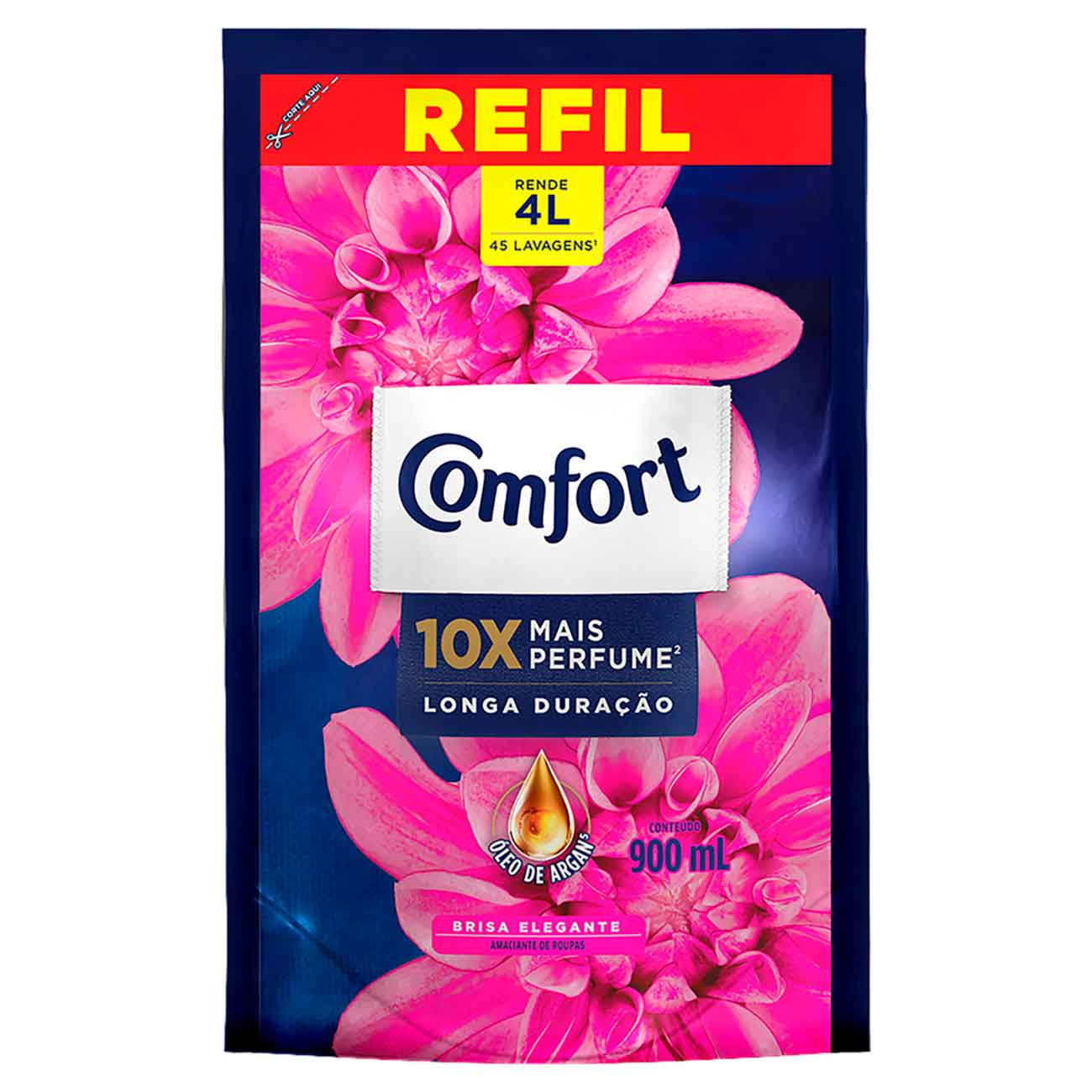 AMACIANTE COMFORT CONCENTRADO REFIL 900ML BRISA ELEGANTE