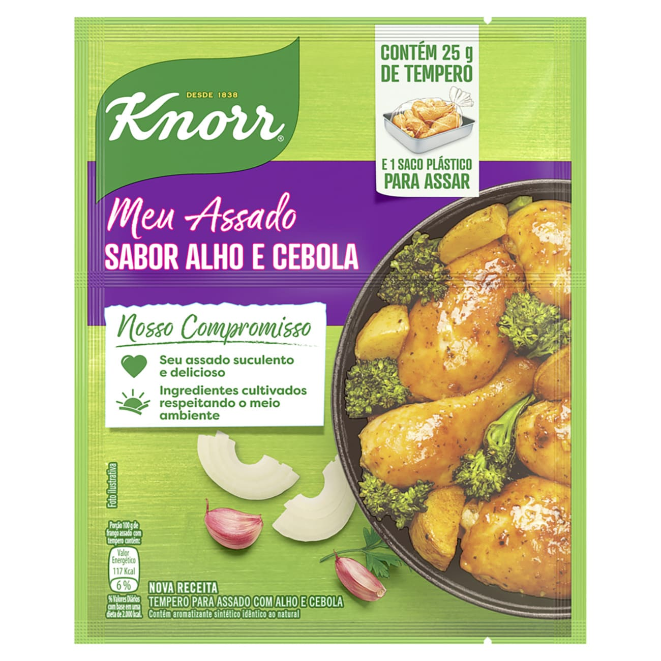 TEMPERO KNORR MEU ASSADO 25G FRANGO ALHO/CEBOLA