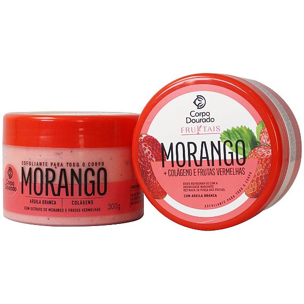 ESFOLIANTE CORPO DOURADO FRUKTAIS 300G MORANGO