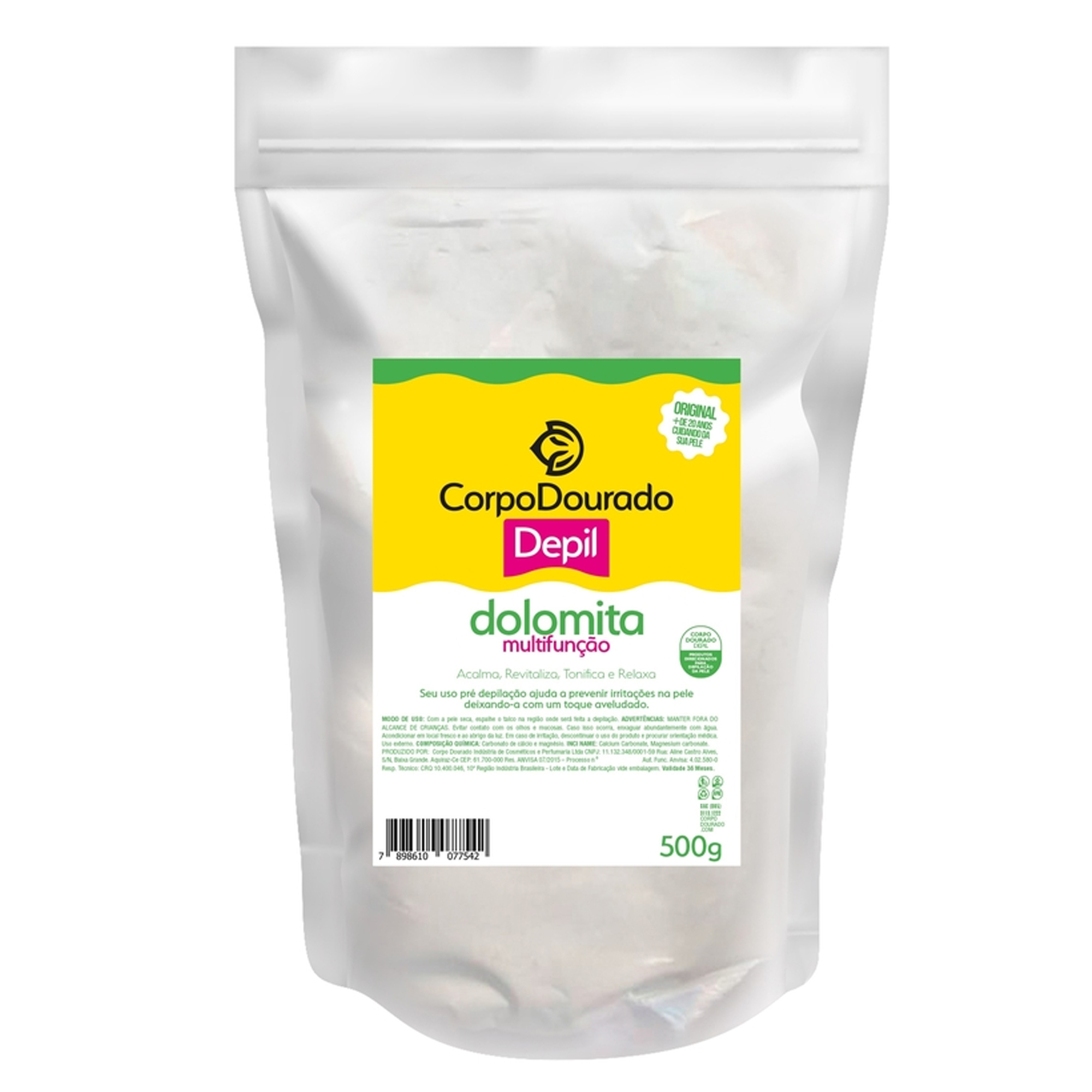 DOLOMITA CORPO DOURADO DEPIL 500G