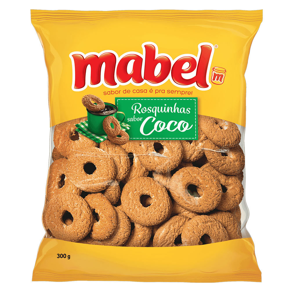 BISCOITO MABEL ROSQUINHA 300G COCO