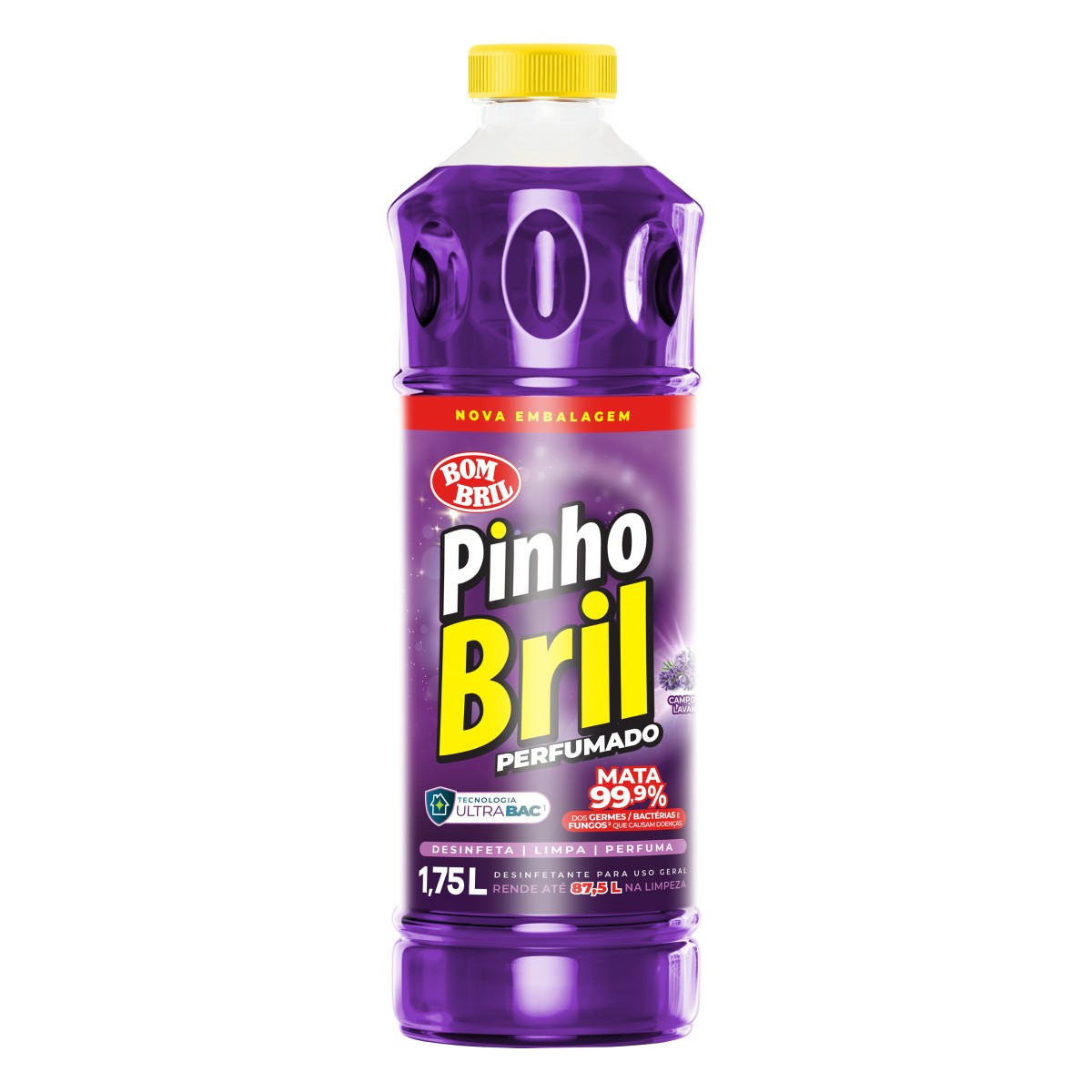 DESINFETANTE BOMBRIL PINHO BRIL 1,750ML CAMPOS DE LAVANDA
