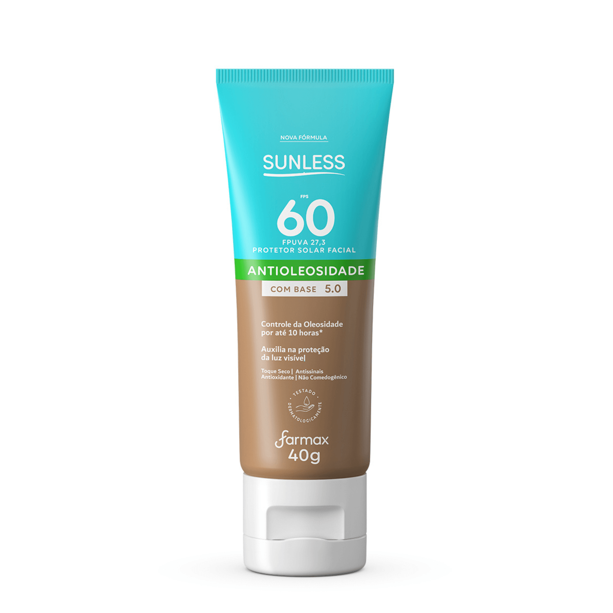 PROTETOR SOLAR SUNLESS FACIAL FPS60 40G COM BASE 5.0