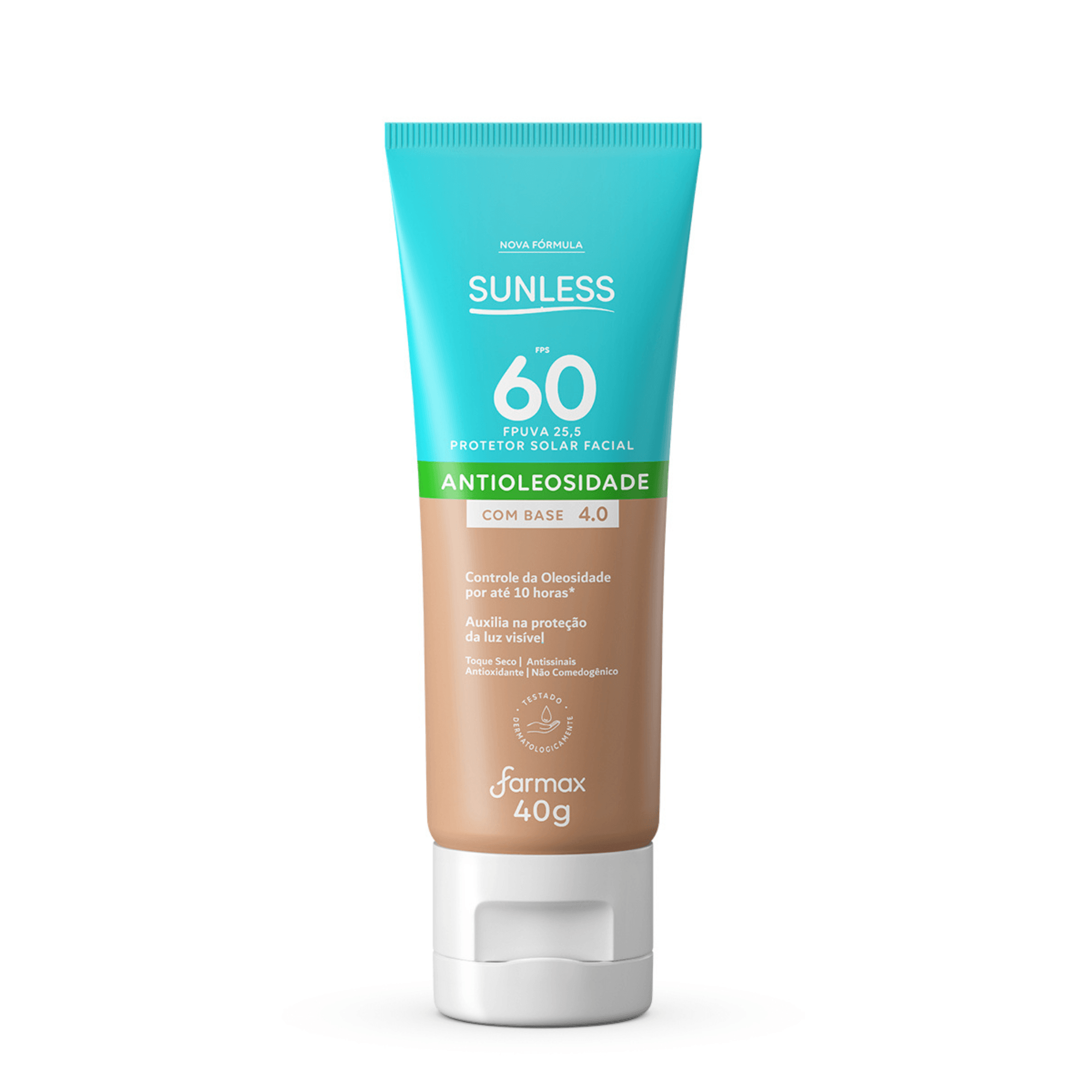 PROTETOR SOLAR SUNLESS FACIAL FPS60 40G COM BASE 4.0