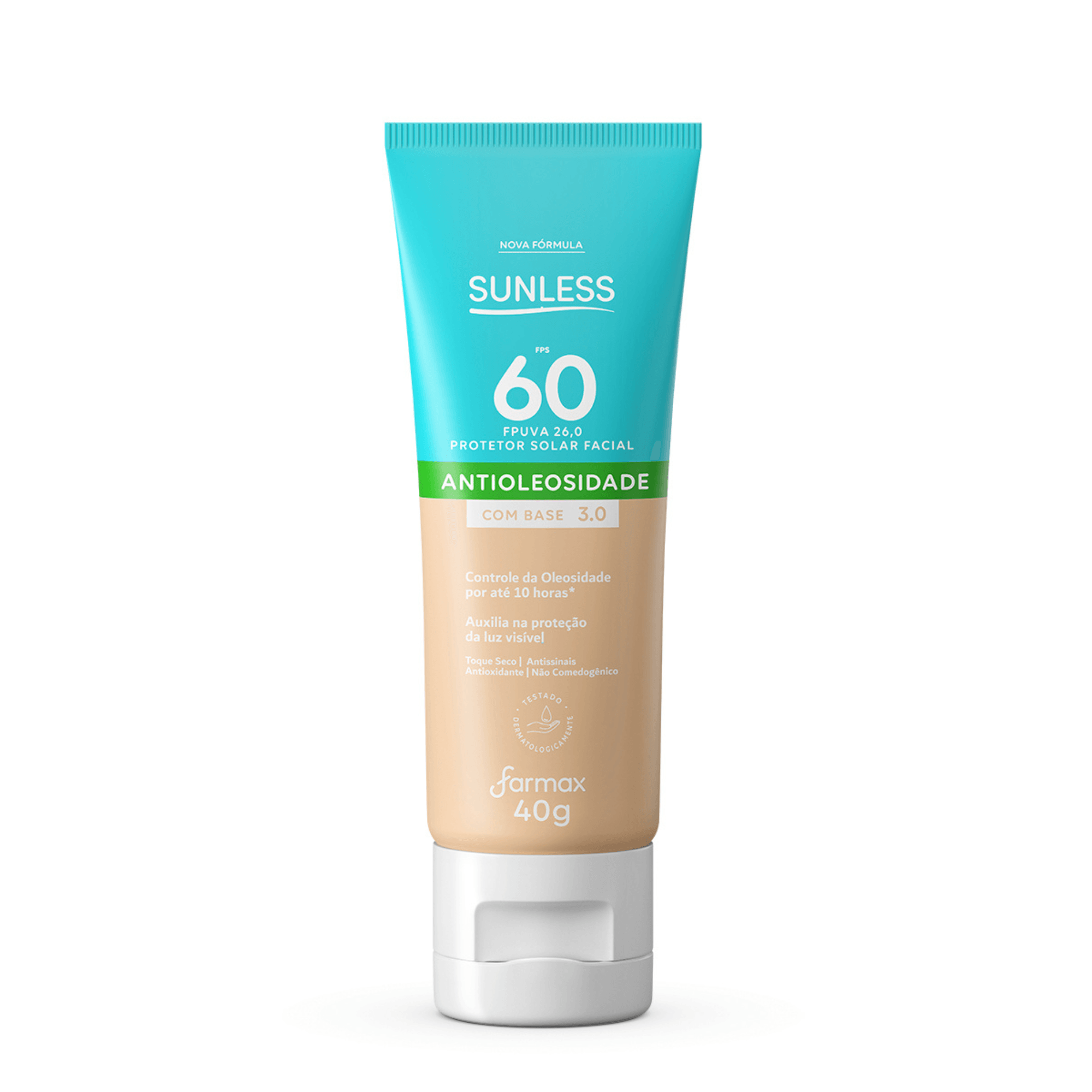 PROTETOR SOLAR SUNLESS FACIAL FPS60 40G COM BASE 3.0