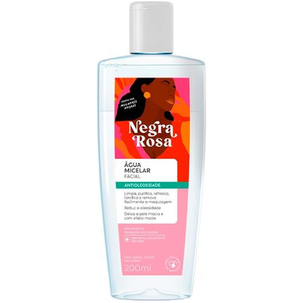 AGUA MICELAR NEGRA ROSA 200ML