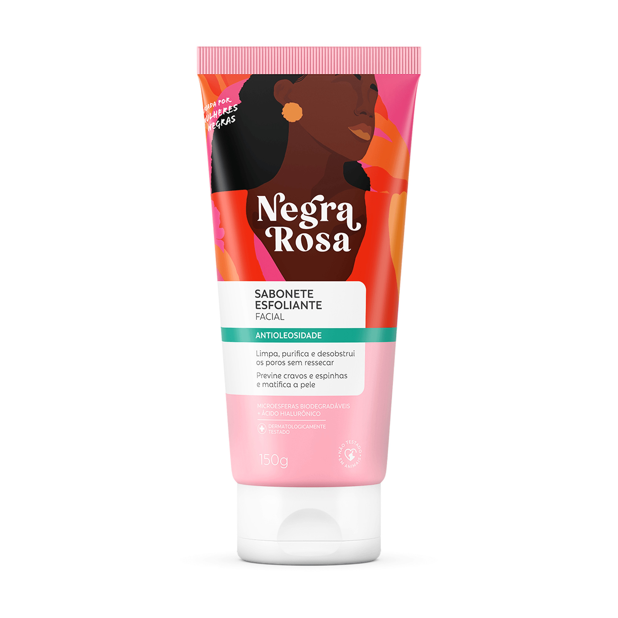 SABONETE ESFOLIANTE FACIAL NEGRA ROSA 150G