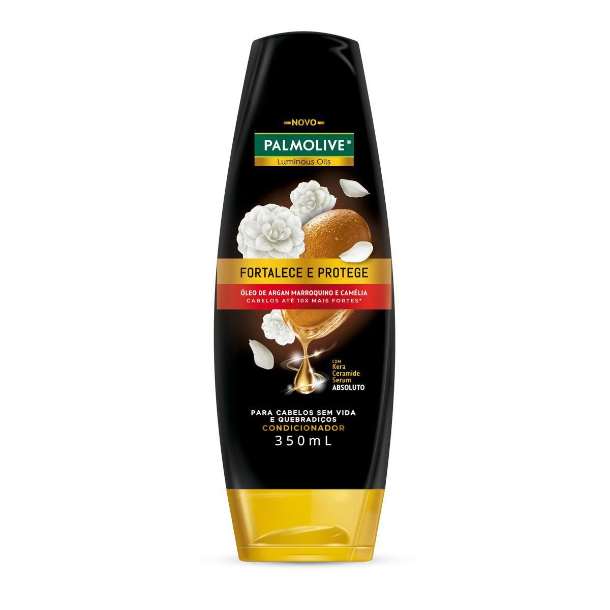 CONDICIONADOR PALMOLIVE LUMINOUS OILS 350ML OLEO DE ARGAN E CAMELIA