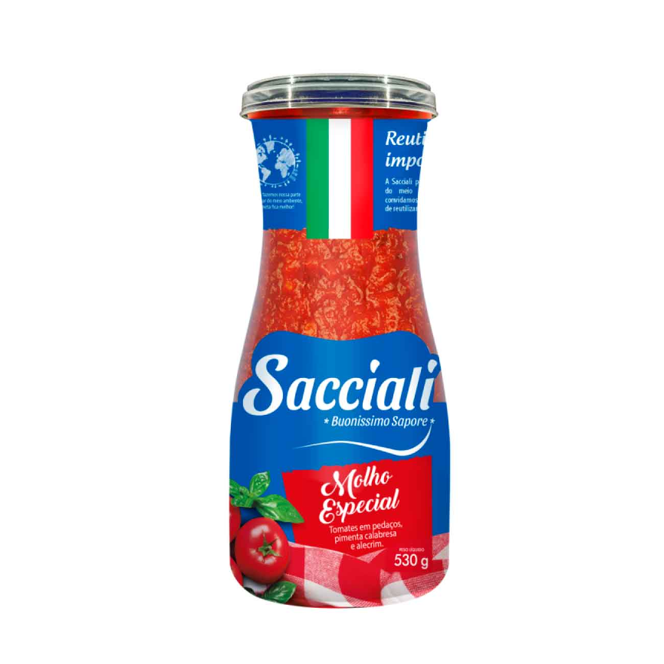 MOLHO TOMATE DECANTER SACCIALI 530G ESPECIAL