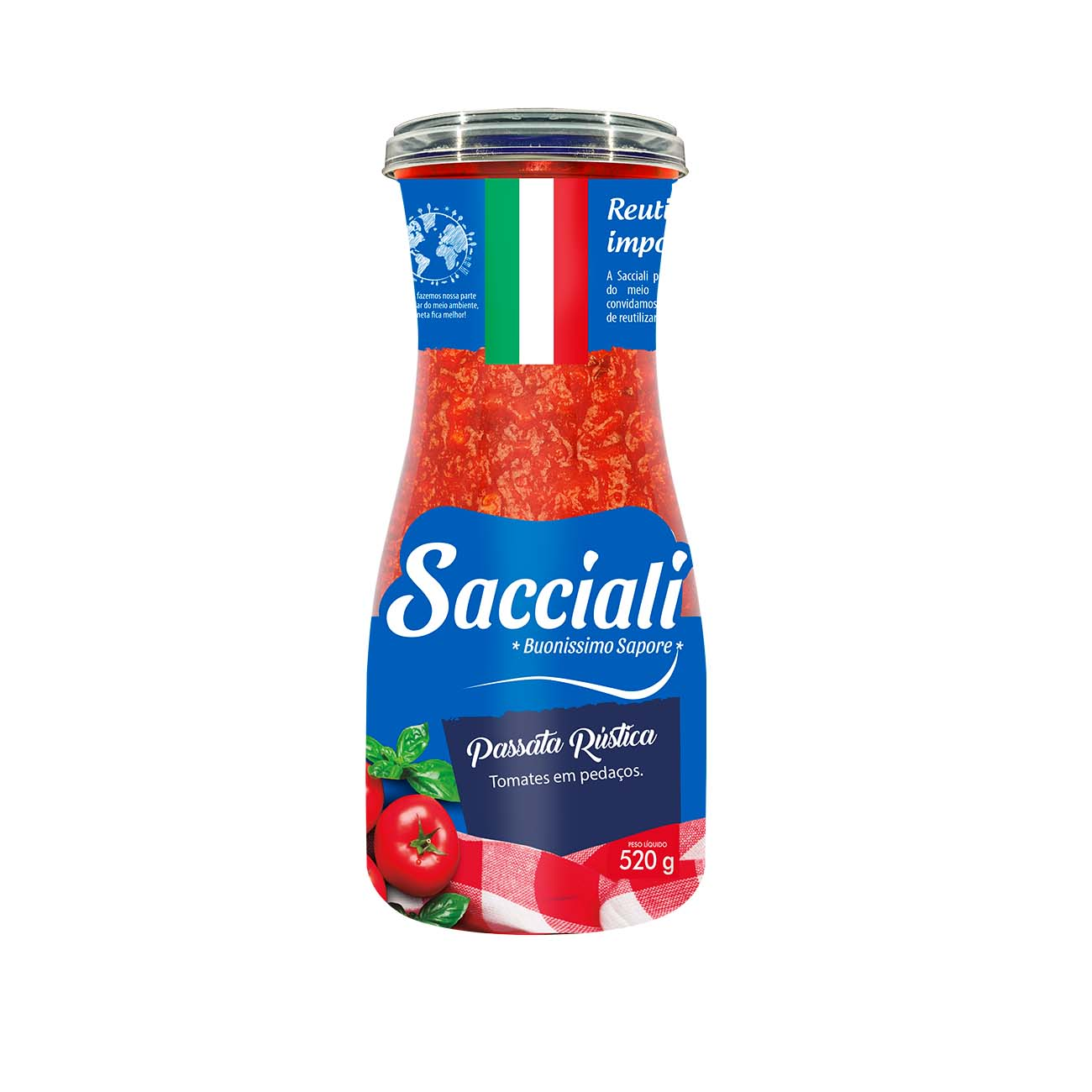 PASSATA RUSTICA DECANTER SACCIALI 520G