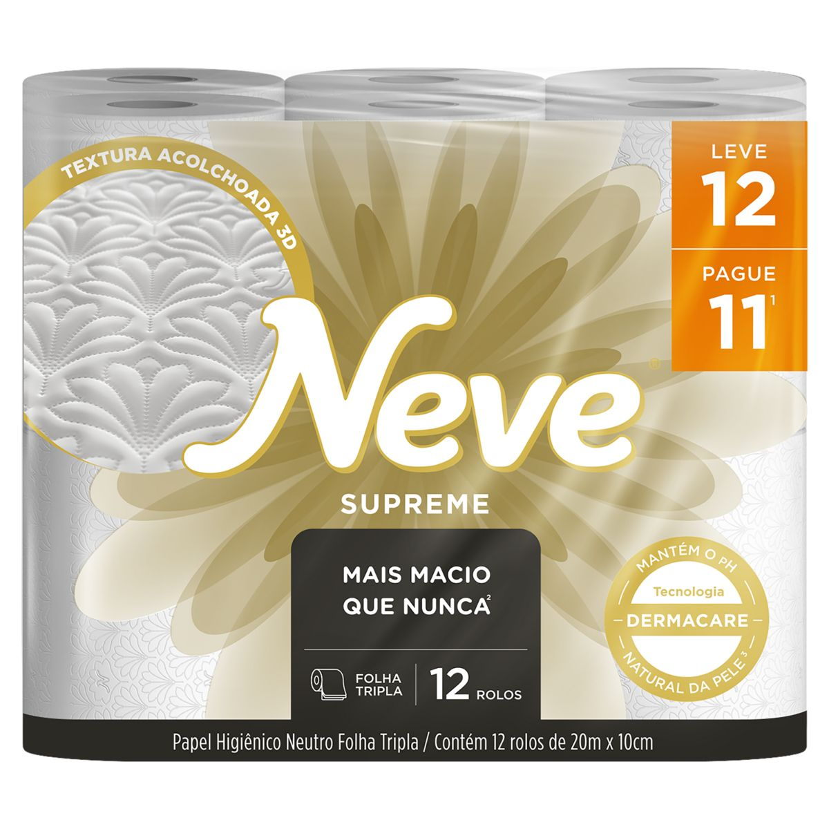 PAPEL HIGIENICO NEVE SUPREME FT L12P11