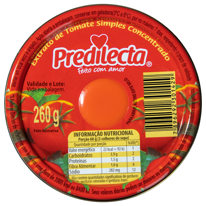 EXTRATO TOMATE PREDILECTA COPO 260G