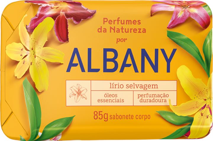 SABONETE ALBANY PERFUMES 85G LIRIO SELVAGEM - LARANJA