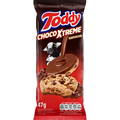 BISCOITO TODDY COOKIE CHOCOXTREME 47G BAUNILHA