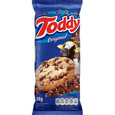 BISCOITO TODDY COOKIE 38G BAUNILHA COM GOTAS DE CHOCOLATE