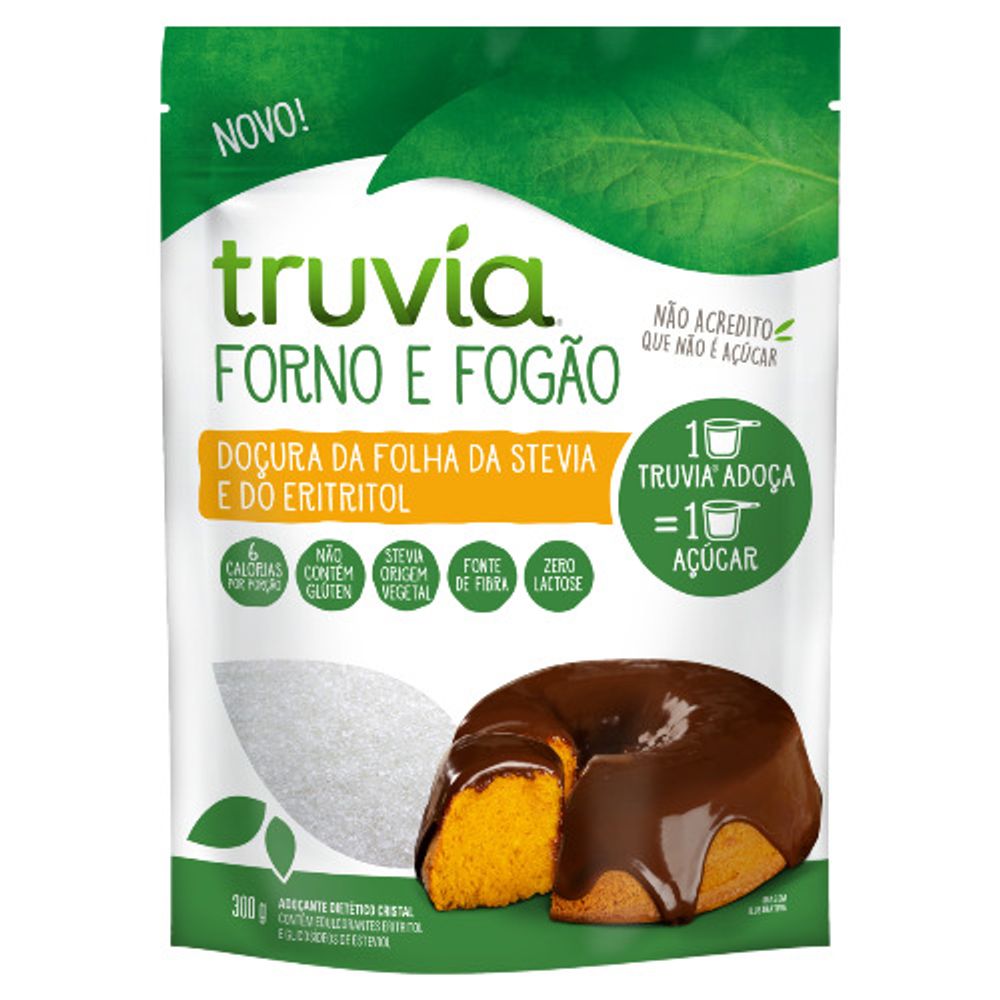 ADOCANTE TRUVIA EM PO SC 300G STEVIA E ERITRITOL