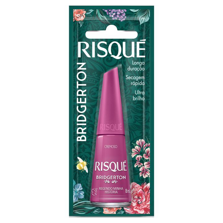ESMALTE RISQUE BRIDGERTON 8ML BL CREM REGENDENDO MINHA HISTORIA