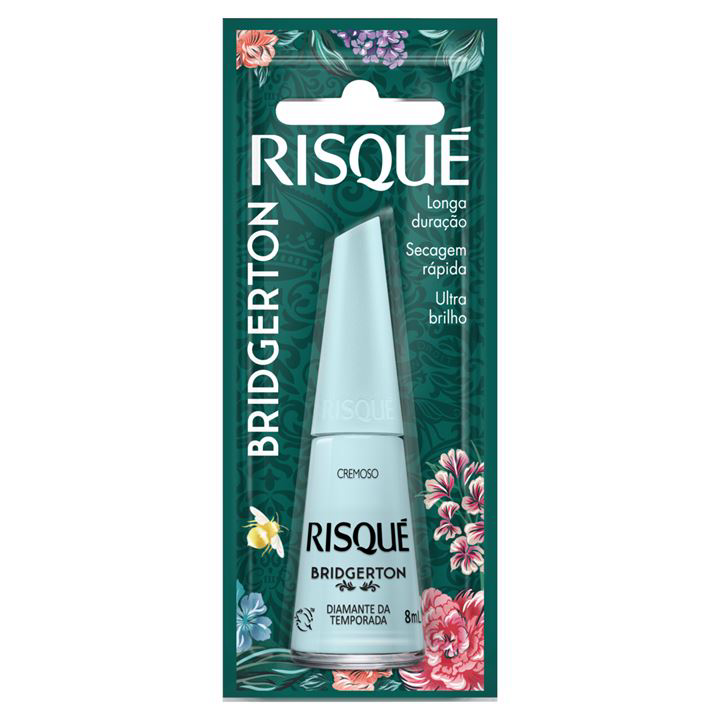 ESMALTE RISQUE BRIDGERTON 8ML BL CREMOSO DIAMANTE DA TEMPORADA
