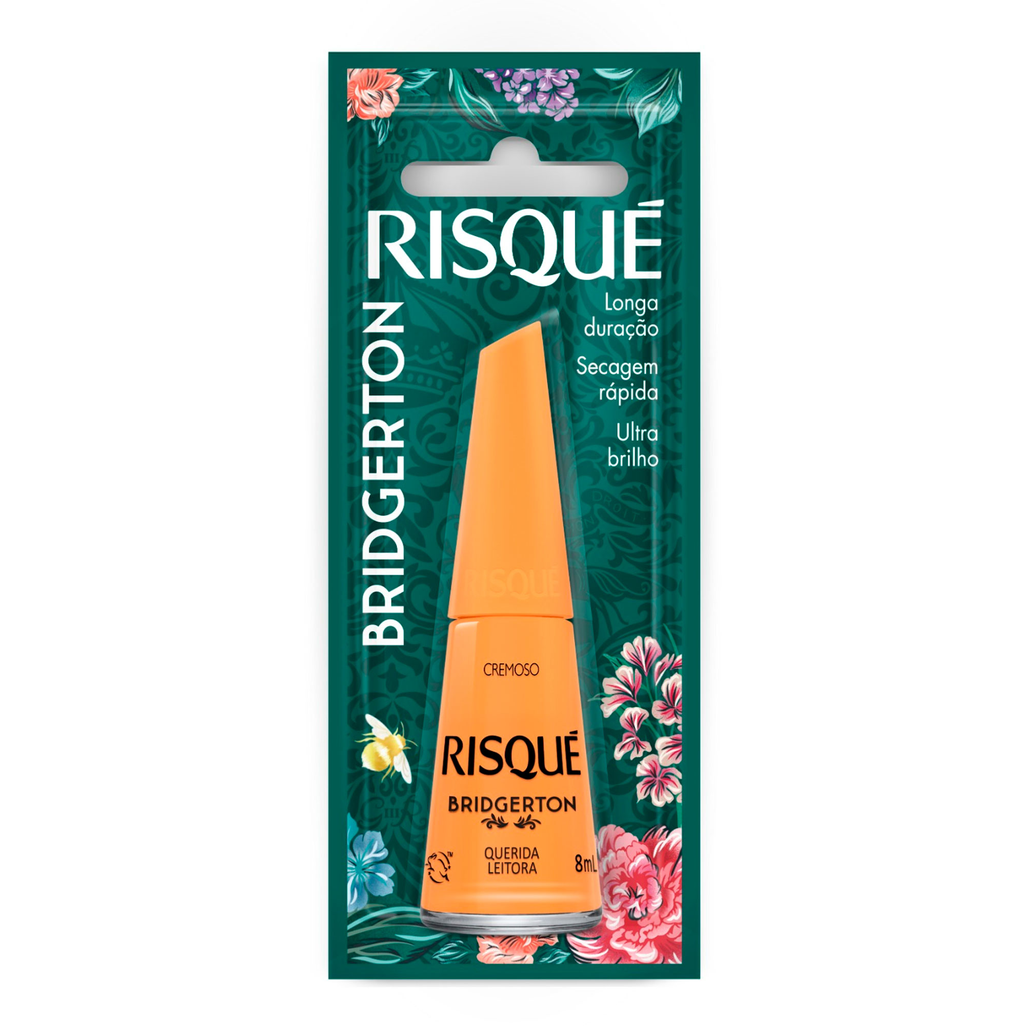 ESMALTE RISQUE BRIDGERTON 8ML BL CREMOSO QUERIDA LEITORA