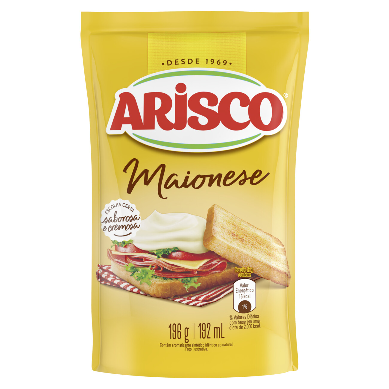 MAIONESE ARISCO SACHET 196G