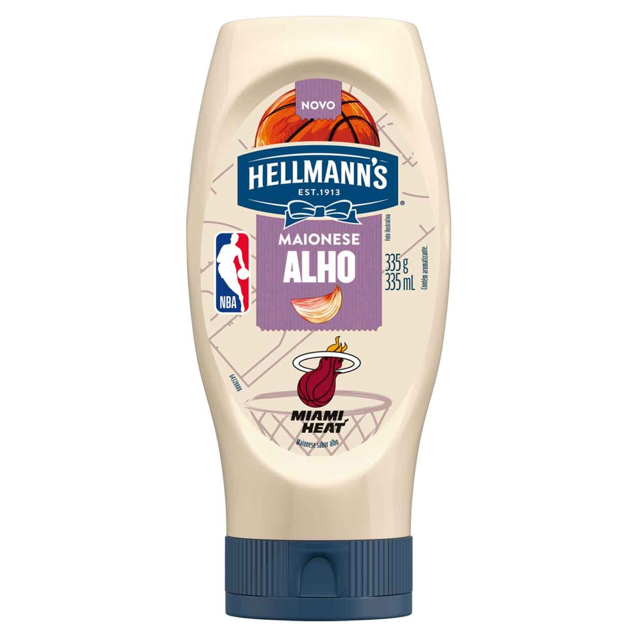 MAIONESE HELLMANNS 335G SQUEEZE ALHO