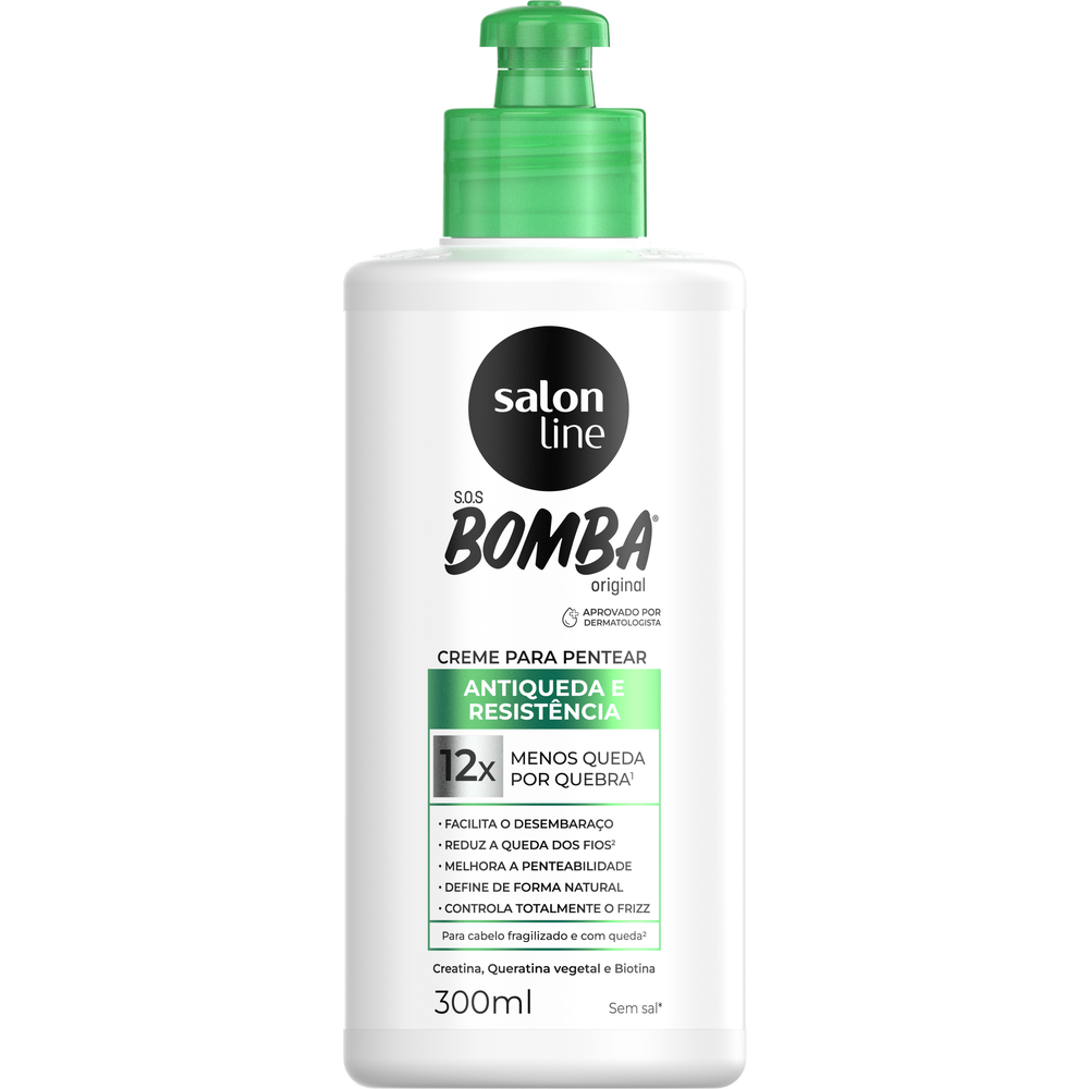CREME DE PENTEAR SOS BOMBA SALON LINE 300ML ANTIQUEDA