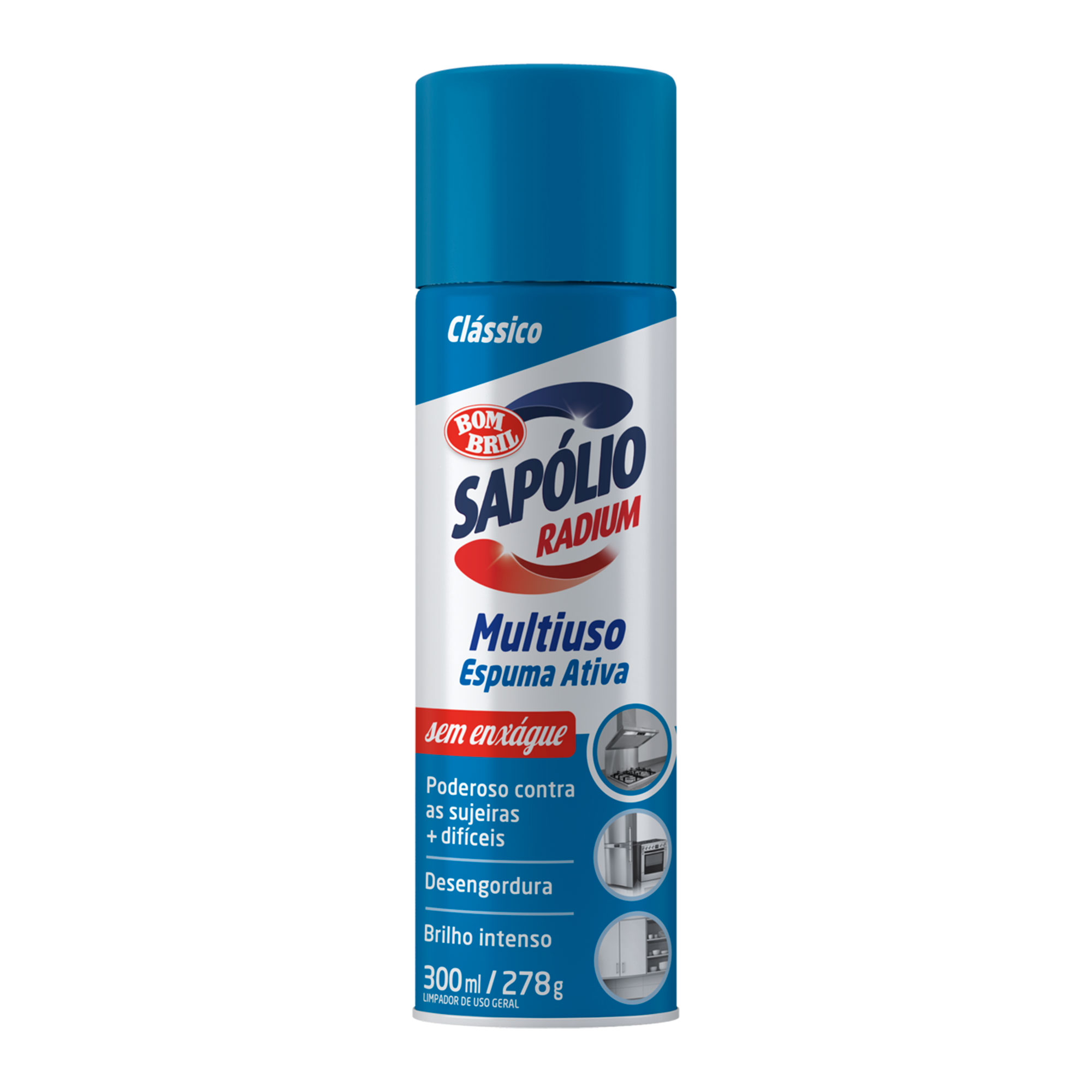 SAPOLIO RADIUM MULTIUSO 300ML ESPUMA ATIVA CLASSICO