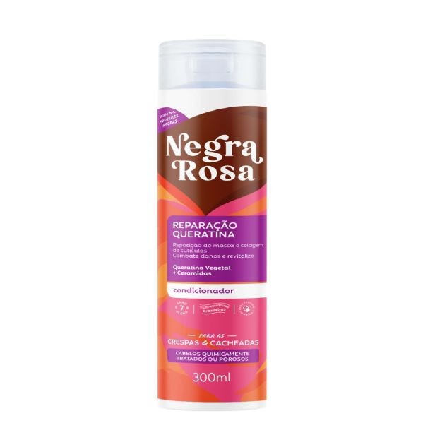 CONDICIONADOR NEGRA ROSA 300ML REPARACAO QUERATINA