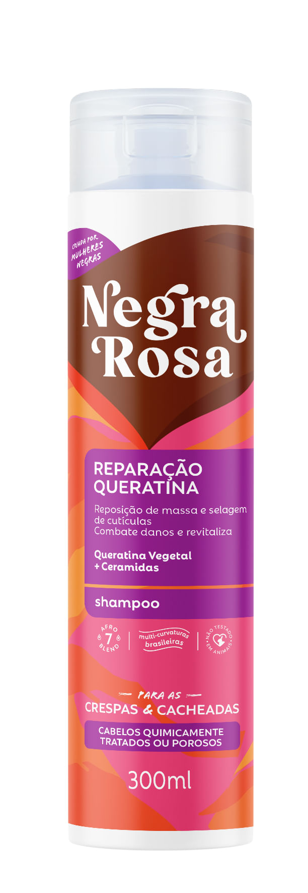 SHAMPOO NEGRA ROSA 300ML REPARACAO QUERATINA
