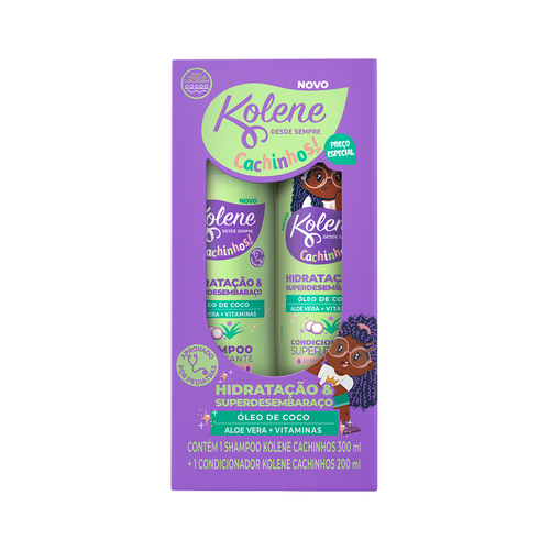 SHAMPOO KOLENE 300ML + CONDICIONADOR 200ML CACHINHOS