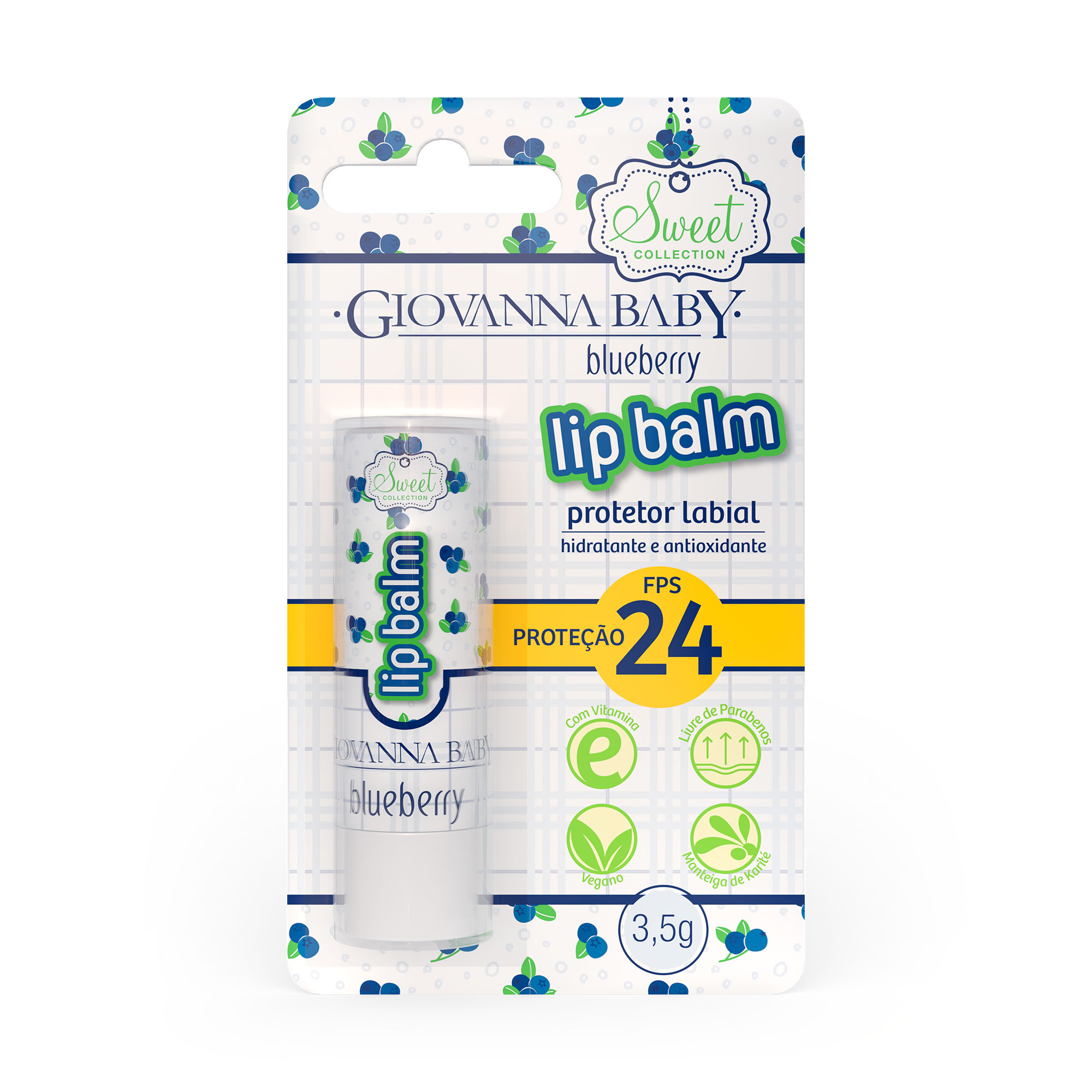 LIP BALM GIOVANNA BABY BL 3,5G BLUEBERRY