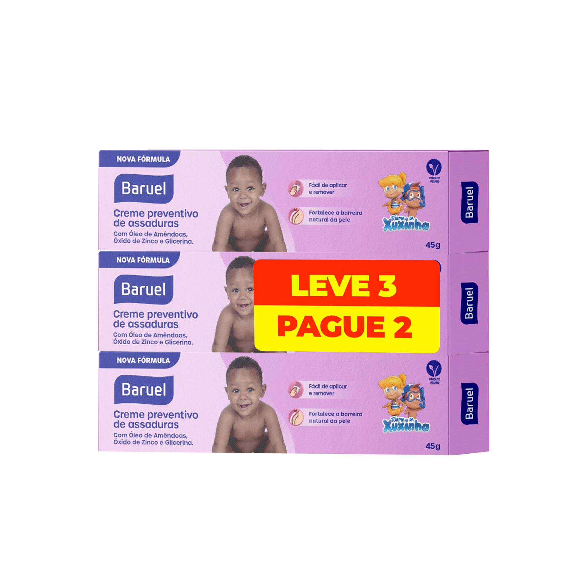 CREME INFANTIL PARA ASSADURA L3 P2 45G TURMA DA XUXINHA