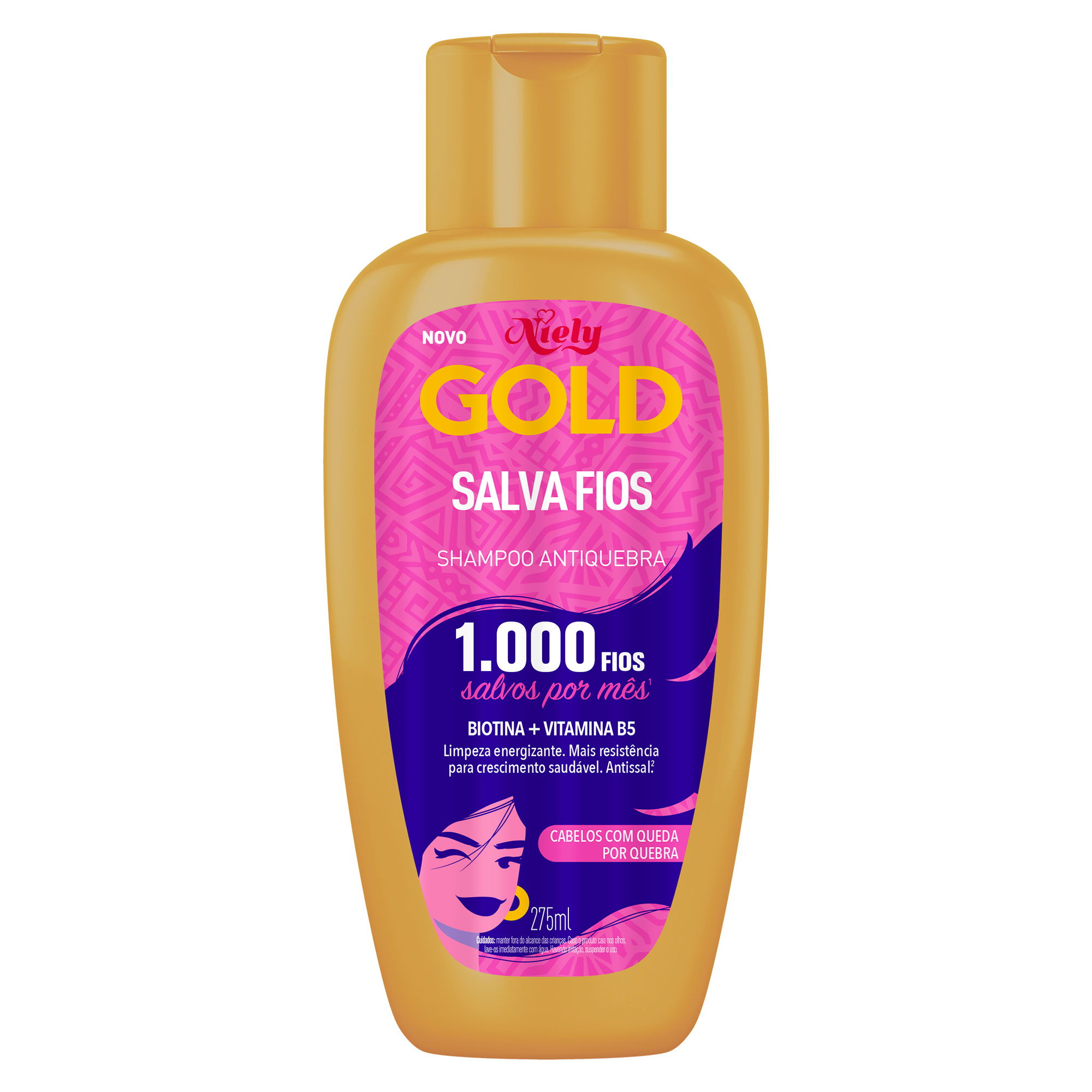 SHAMPOO NIELY GOLD 275ML SALVA FIOS