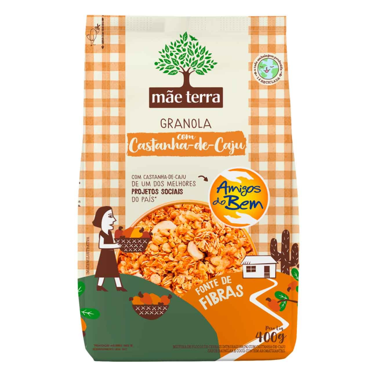 GRANOLA MAE TERRA 400GR COM CASTANHA DE CAJU