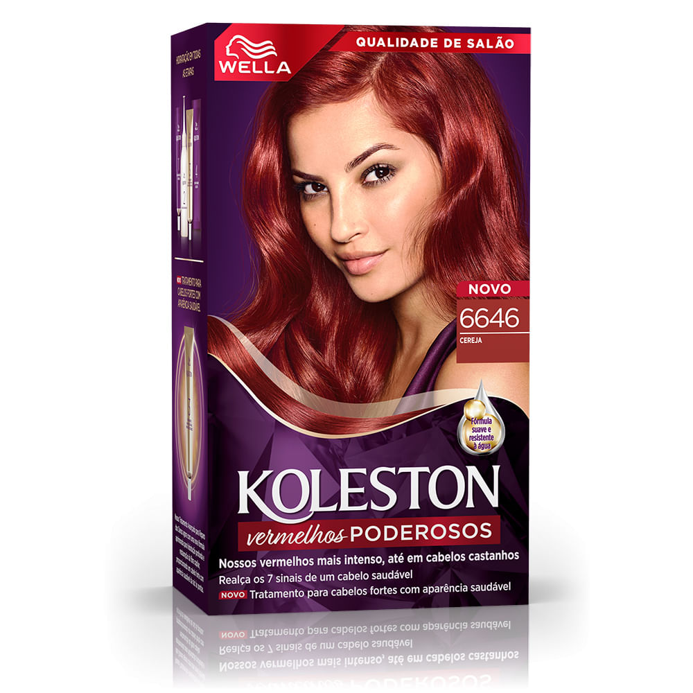 COLORACAO KOLESTON 6646 CEREJA