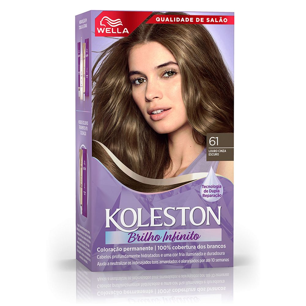 COLORACAO KOLESTON 61 LOURO CINZA ESCURO