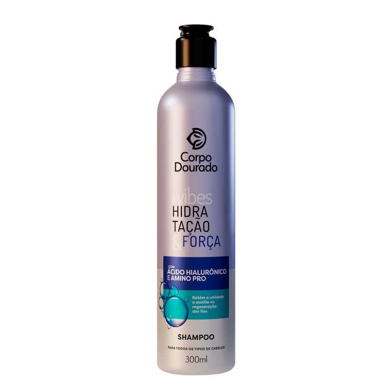 SHAMPOO CORPO DOURADO 300ML VIBES HIDRATACAO
