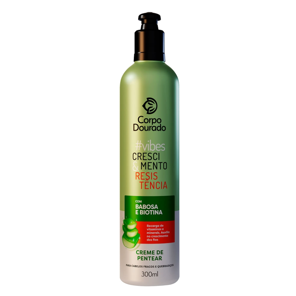 CREME DE PENTEAR CORPO DOURADO 300ML VIBES CRESCIMENTO