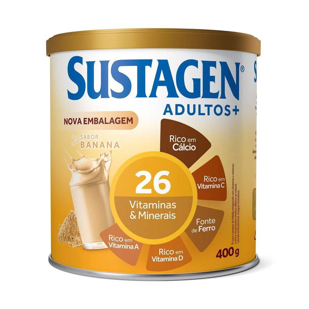 SUSTAGEN ADULTO+ LATA 400G BANANA