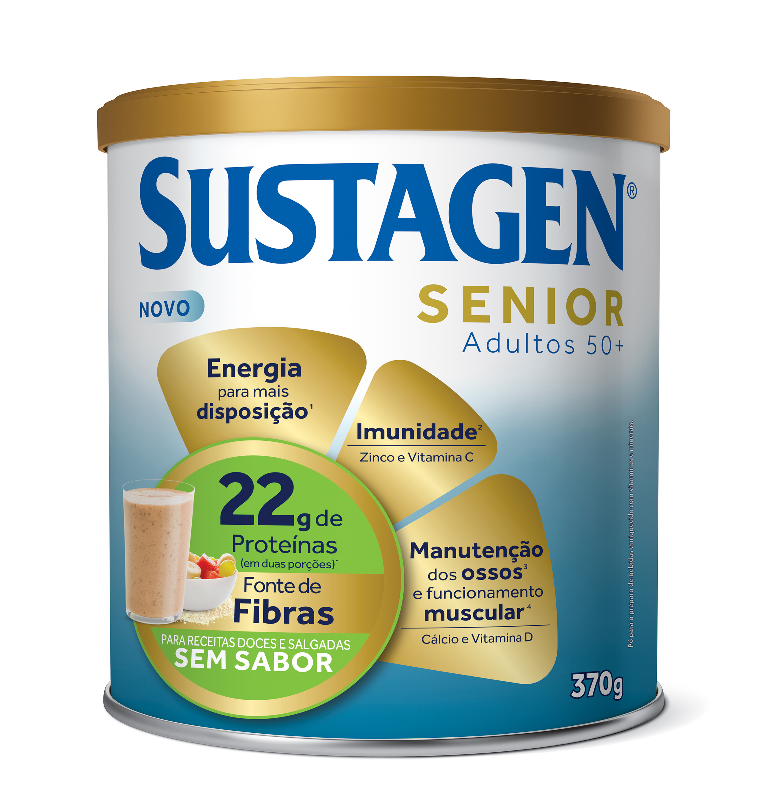 SUSTAGEN SENIOR ADULTO 50+ LT 370G SEM SABOR