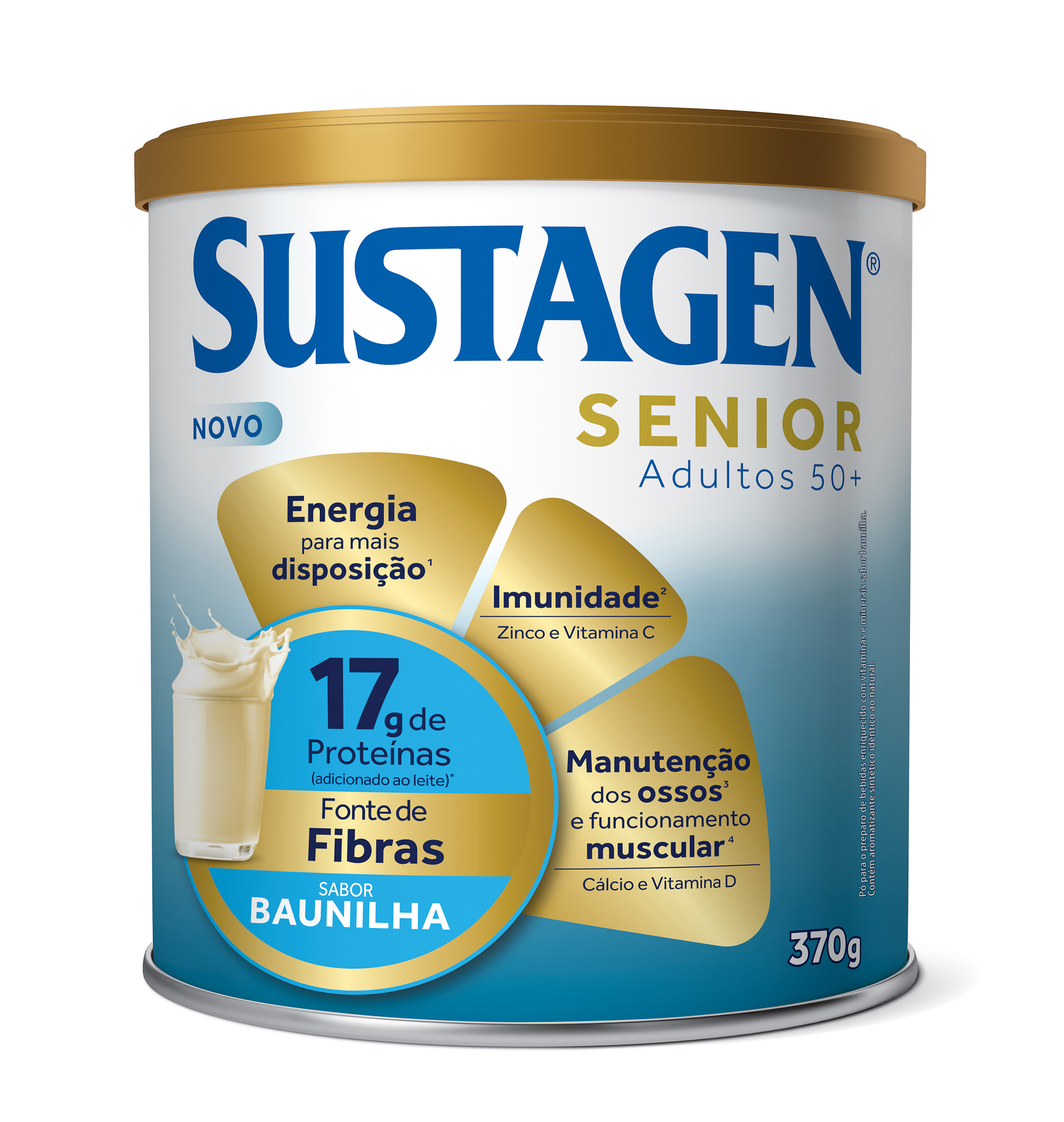 SUSTAGEN SENIOR ADULTO 50+ LT 370G BAUNILHA