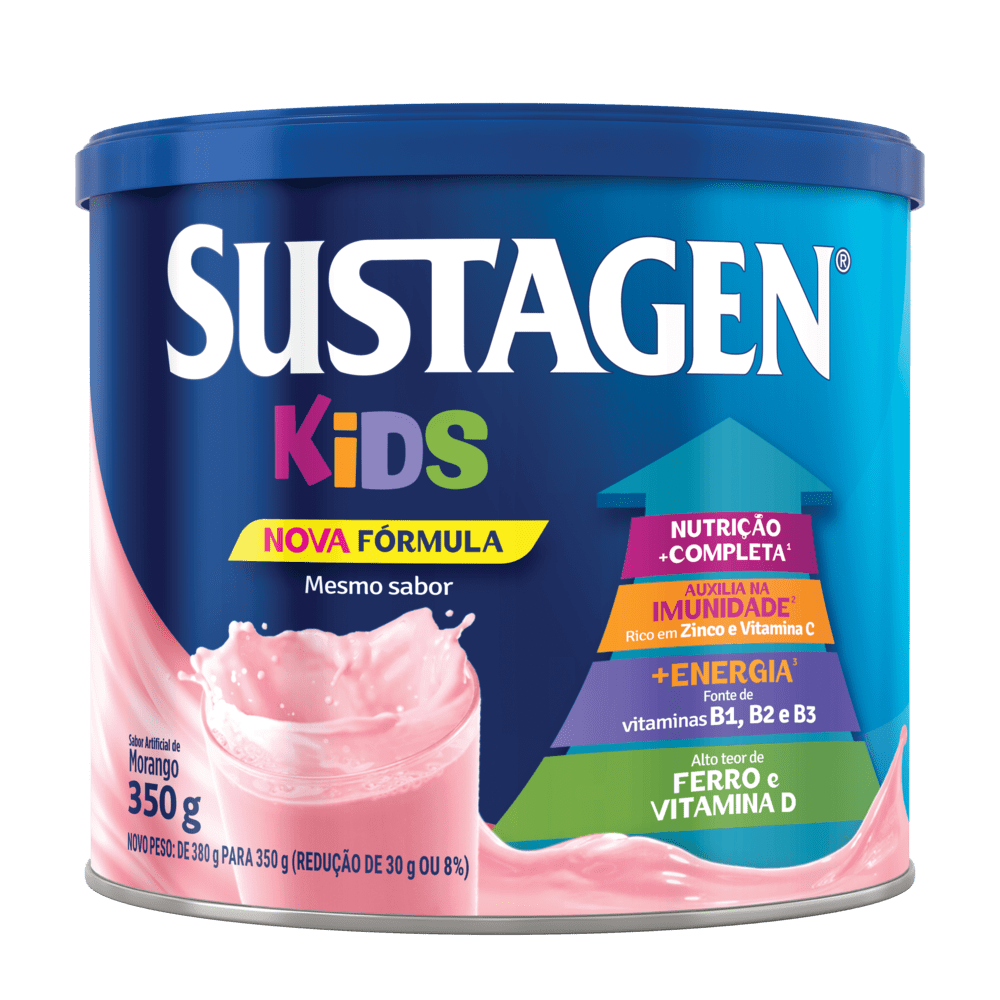 SUSTAGEN KIDS LATA 350G MORANGO