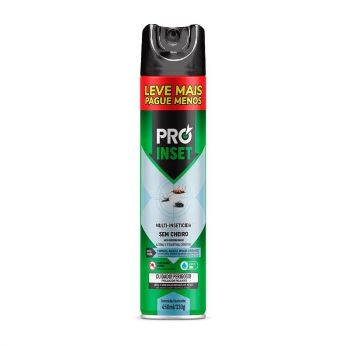 INSETICIDA MULIT PROINSET LEVE MAIS PAGUE MENOS 450ML SEM CHEIRO