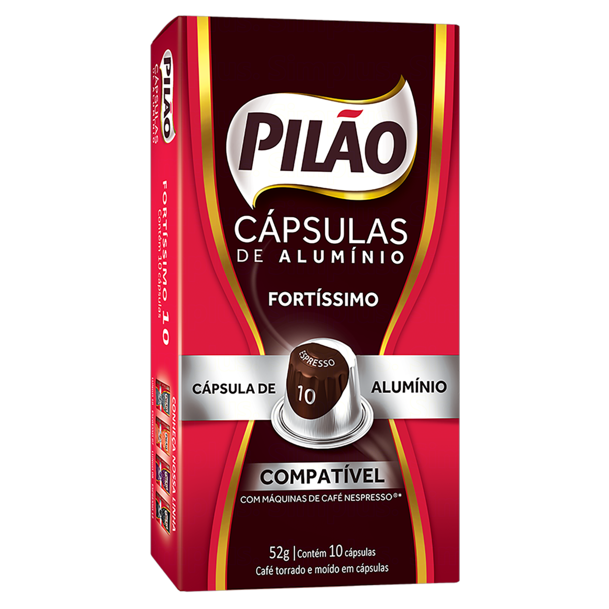 CAFE EM CAPSULA PILAO C/10UN ESPRESSO FORTISSIMO