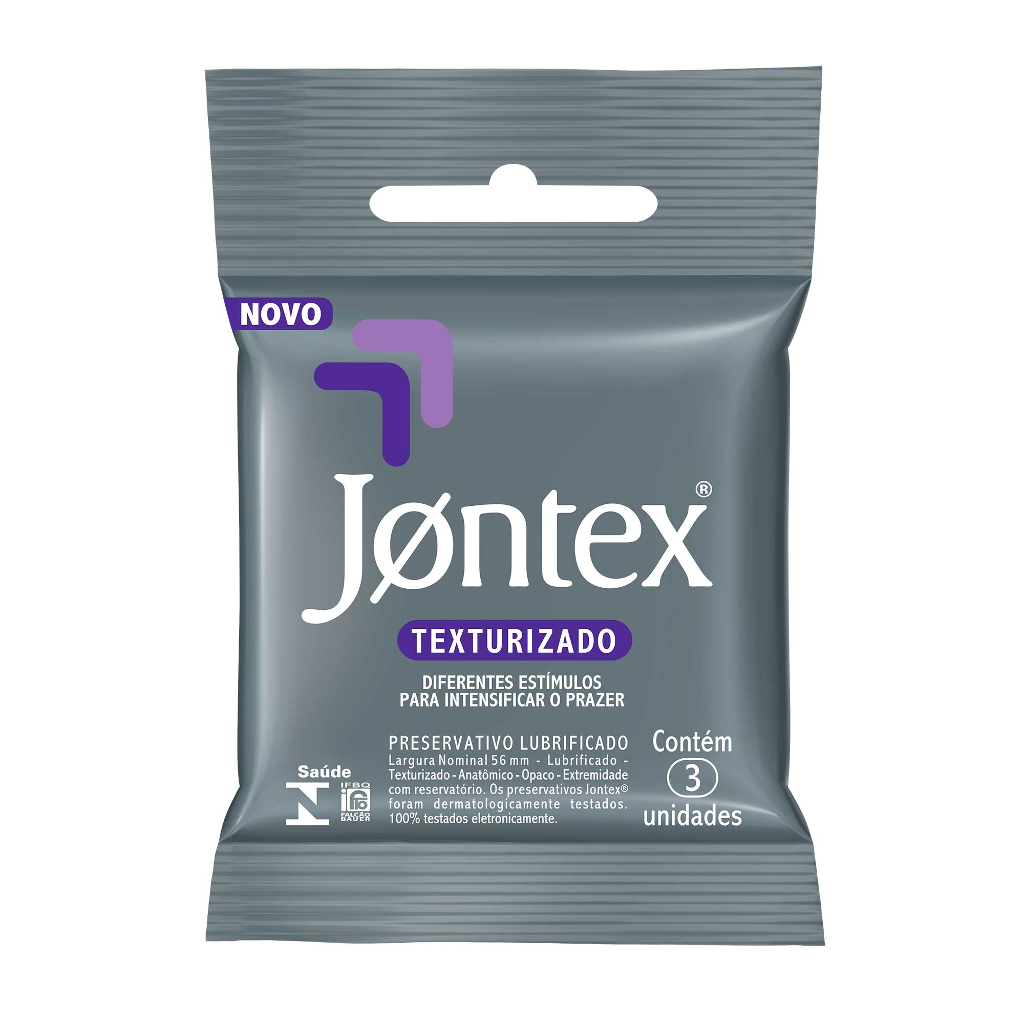 PRESERVATIVO JONTEX LUBRIFICADO C/3UN SENSATION TEXTURIZADO