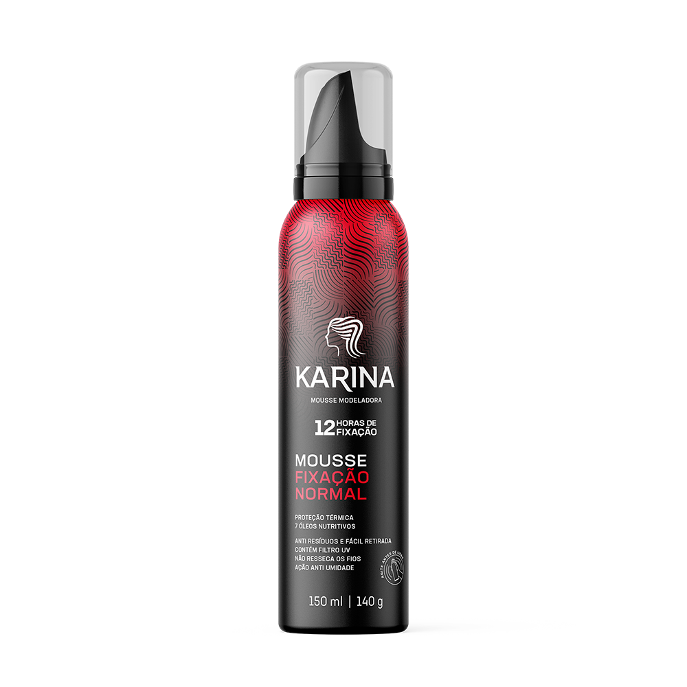 MOUSSE MODELADORA KARINA 150ML FIXACAO NORMAL
