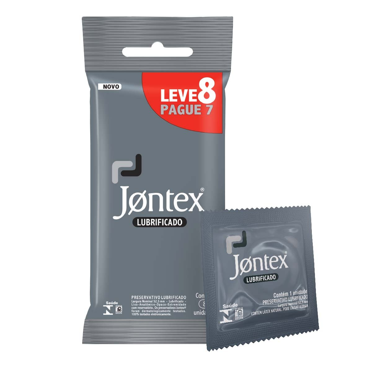 PRESERVATIVO JONTEX LUBRIFICADO LEV8 PAG7