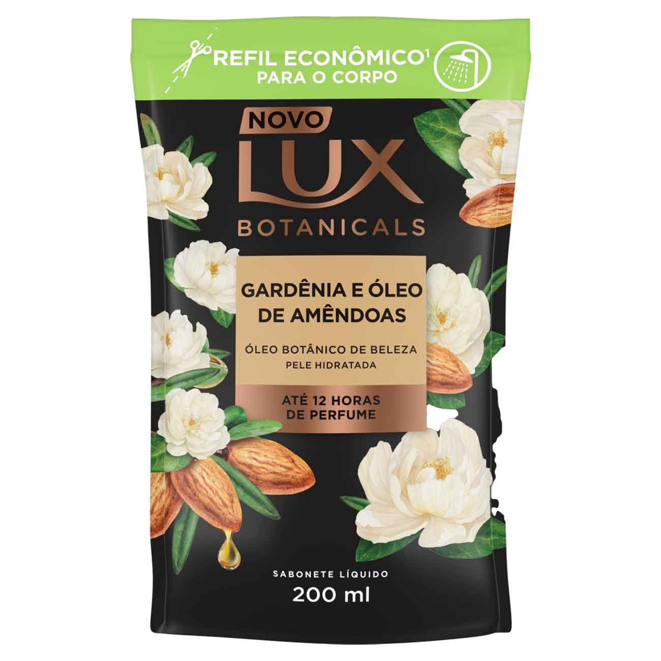 SABONETE LIQUIDO LUX 200ML REFIL GARDENIA E OLEO DE AMENDOAS