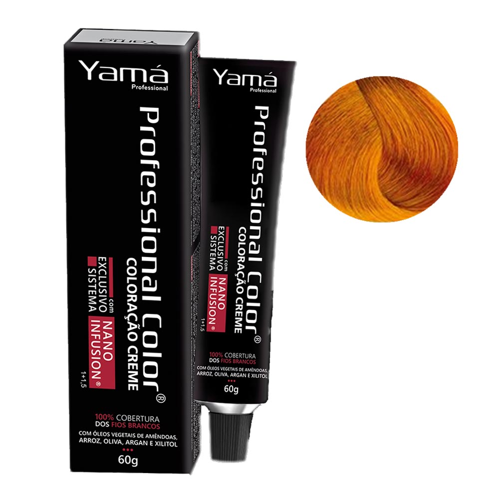 COLORACAO YAMA PROFISSIONAL NANO INFUSION 60G 0.44 MIX COBRE